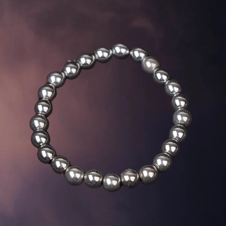 Natural  Hematite Stone Bracelet     